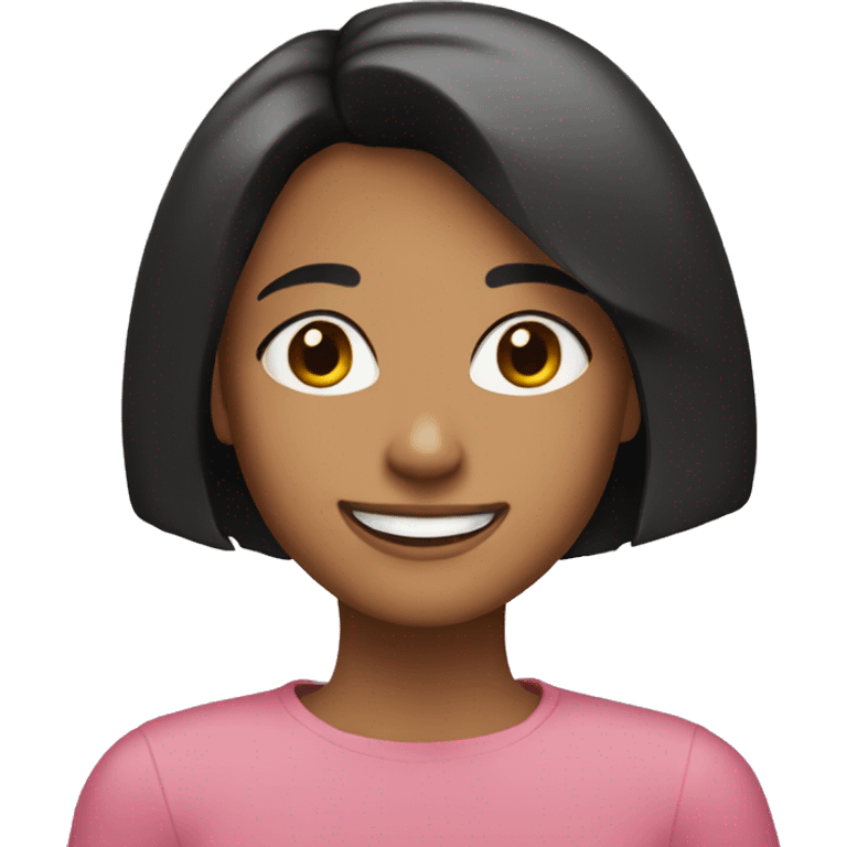 BOB CUT GIRL SMILE emoji