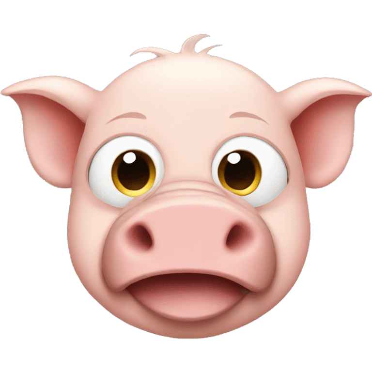 Pig and monkey emoji