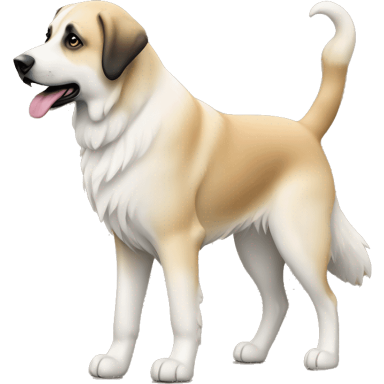 Walking with Anatolian shepherd  emoji