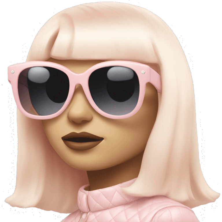 Light pink sunglasses Chanel emoji