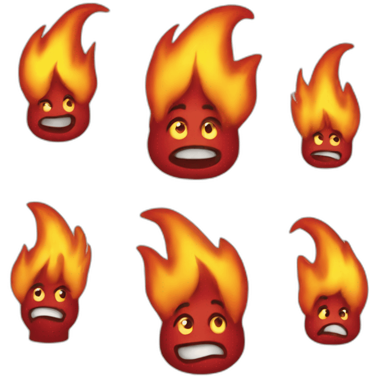 Lots of flames emoji