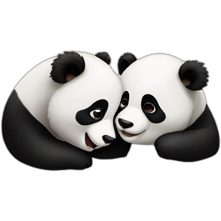 panda kiss emoji