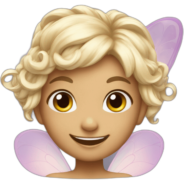 Little happy fairy emoji