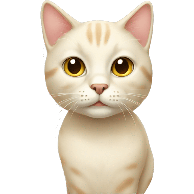 Cream coloured cat  emoji