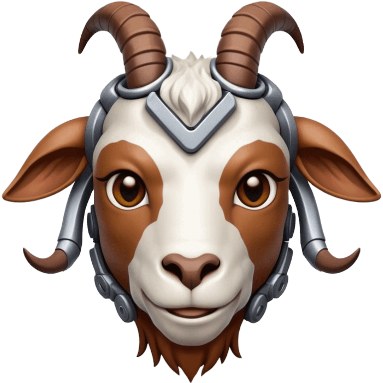 Cybornetic Goat(Ram) man 2/3 up view emoji