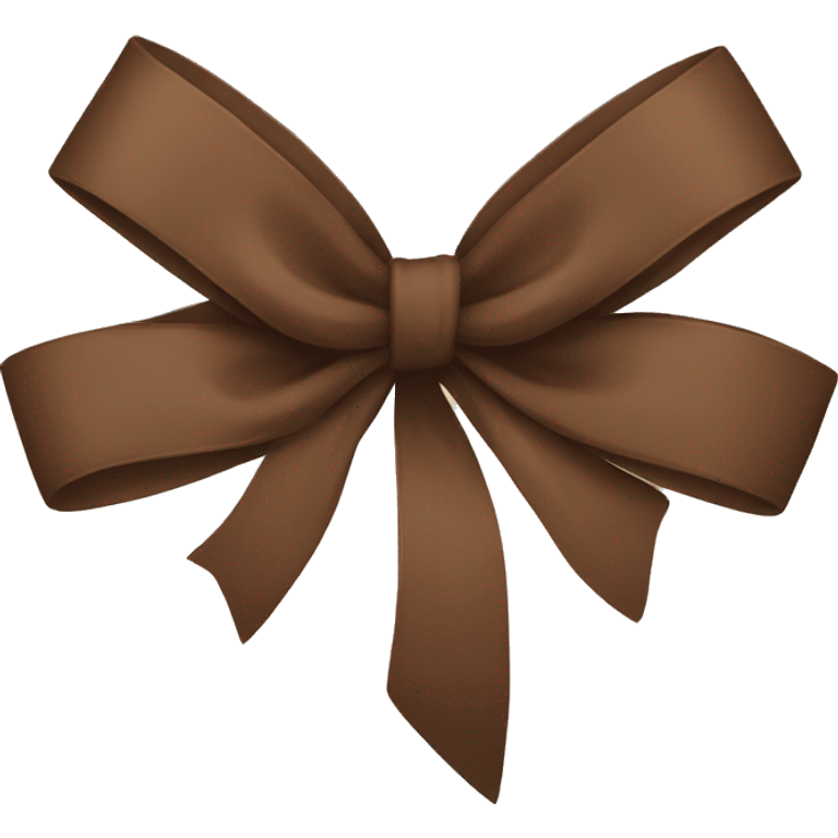 Brown bow emoji