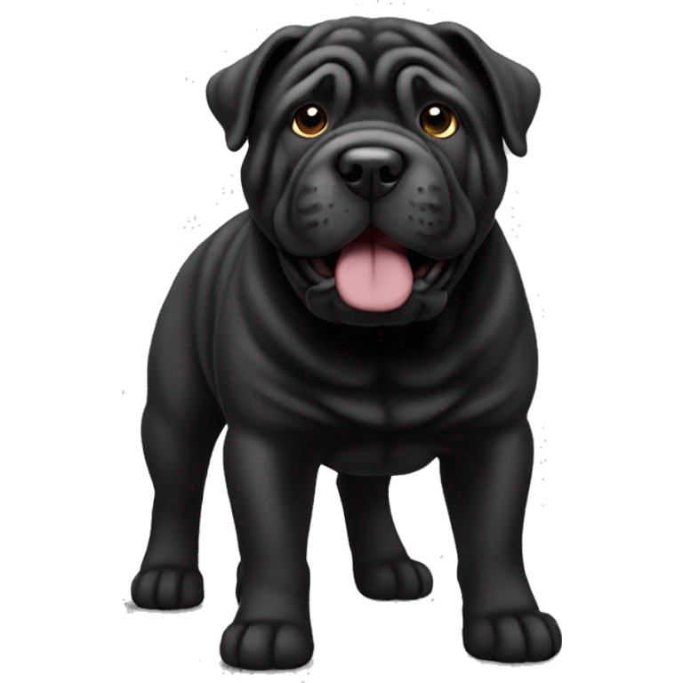 black sharpei emoji