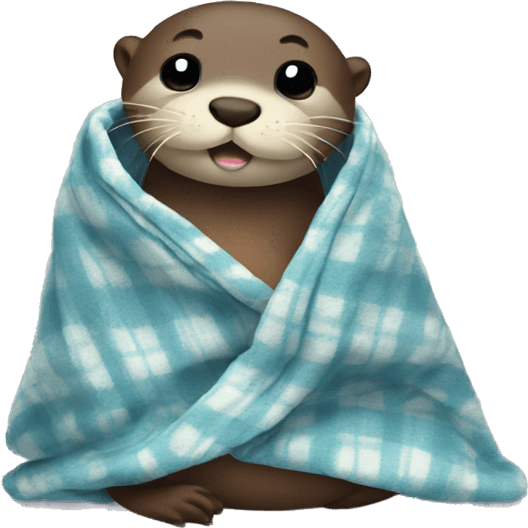 Otter in a blanket emoji