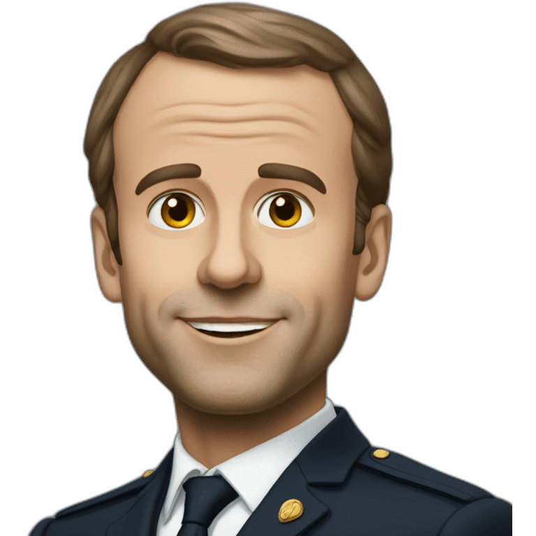 Macron choqué  emoji