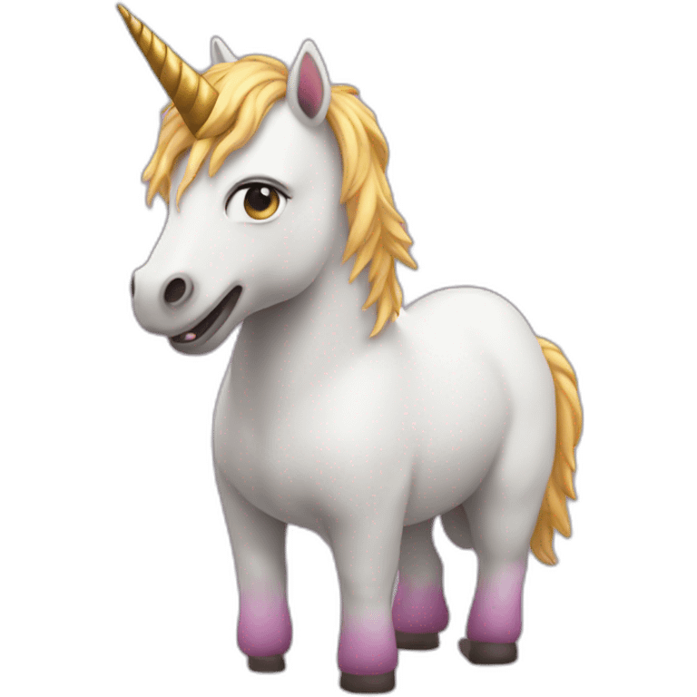 Unicorn shitting emoji