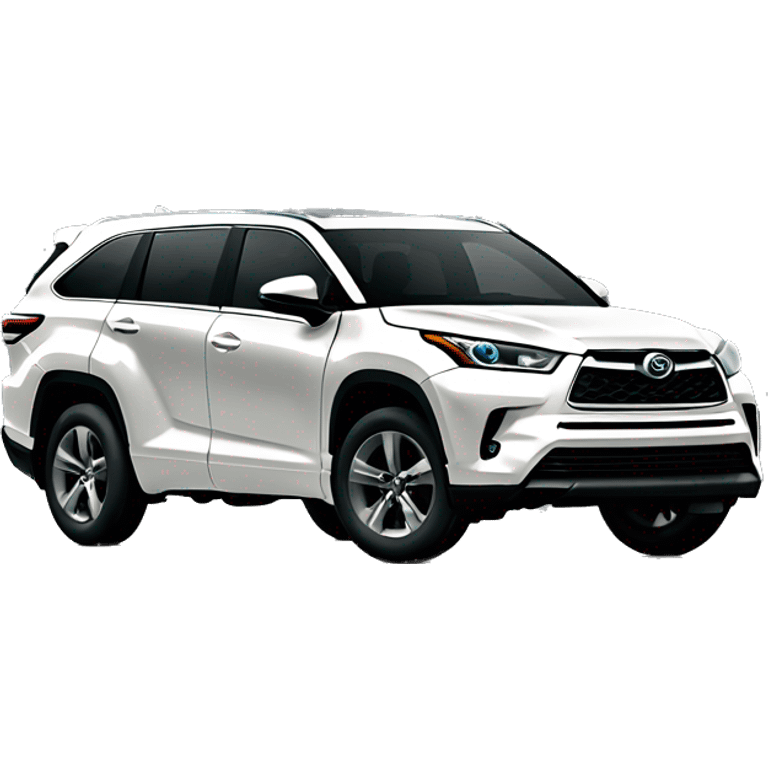 2024 dark grey Toyota Highlander Platinum  emoji