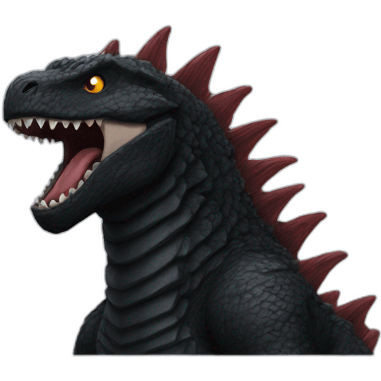 black godzilla emoji