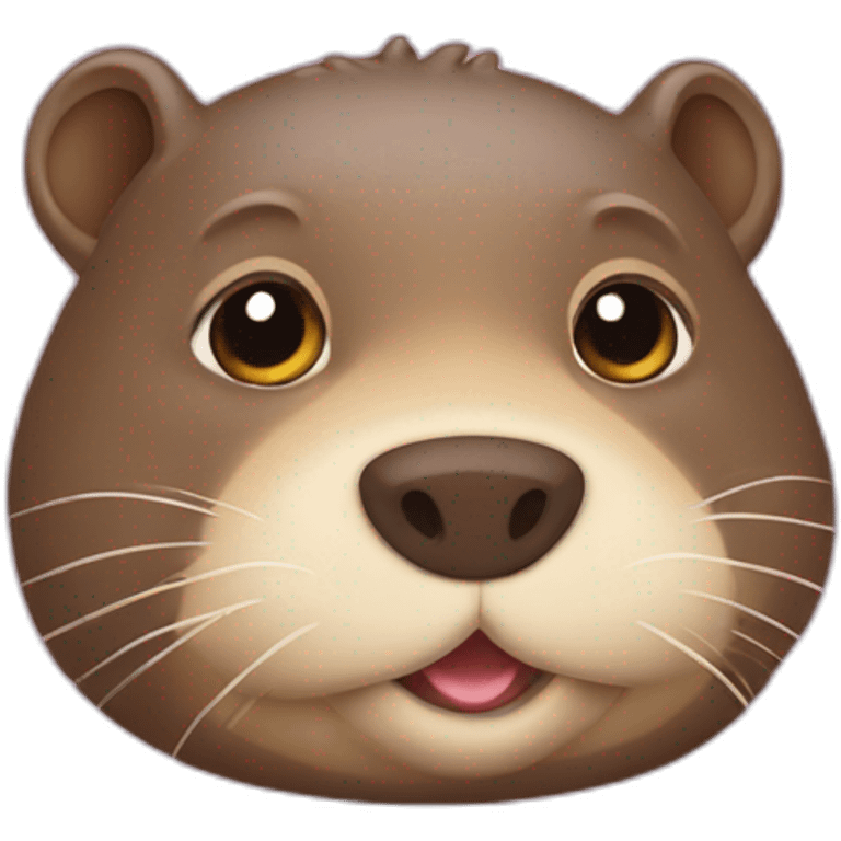 Loutre sur un cochon emoji