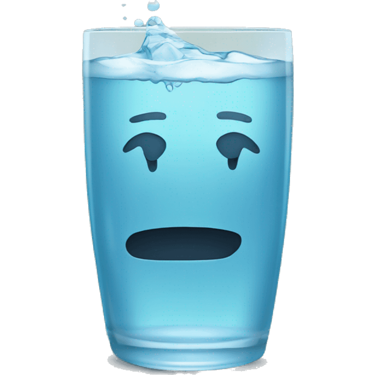 Cold water in a glas emoji