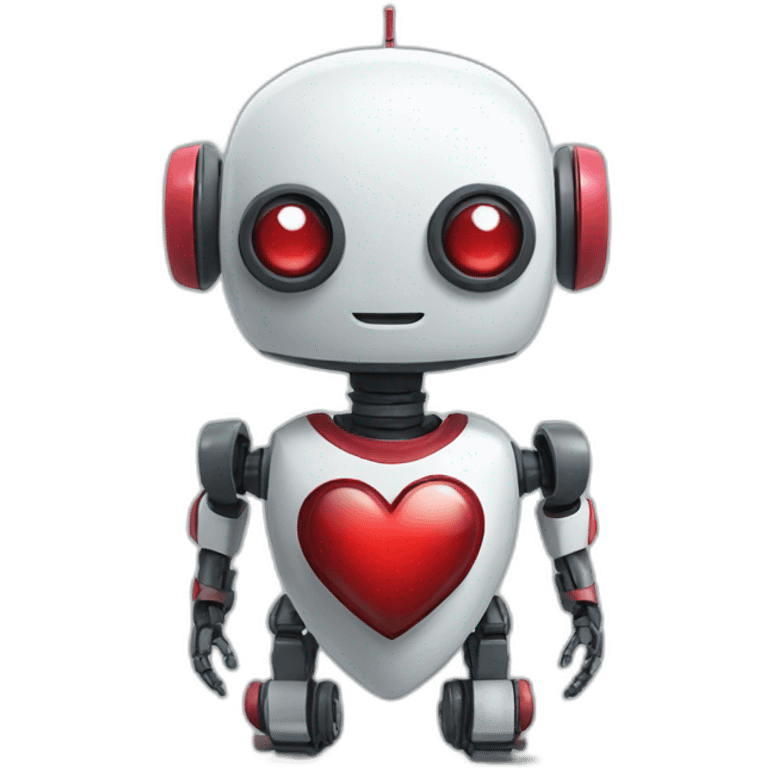 heart shaped robot emoji