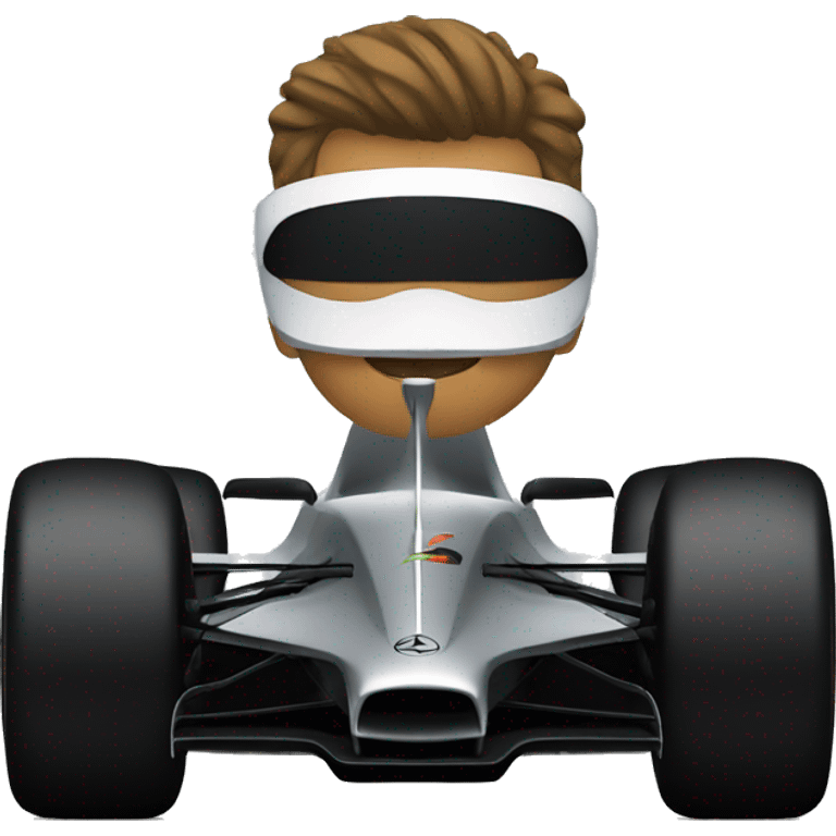 F1 Mercedes black emoji