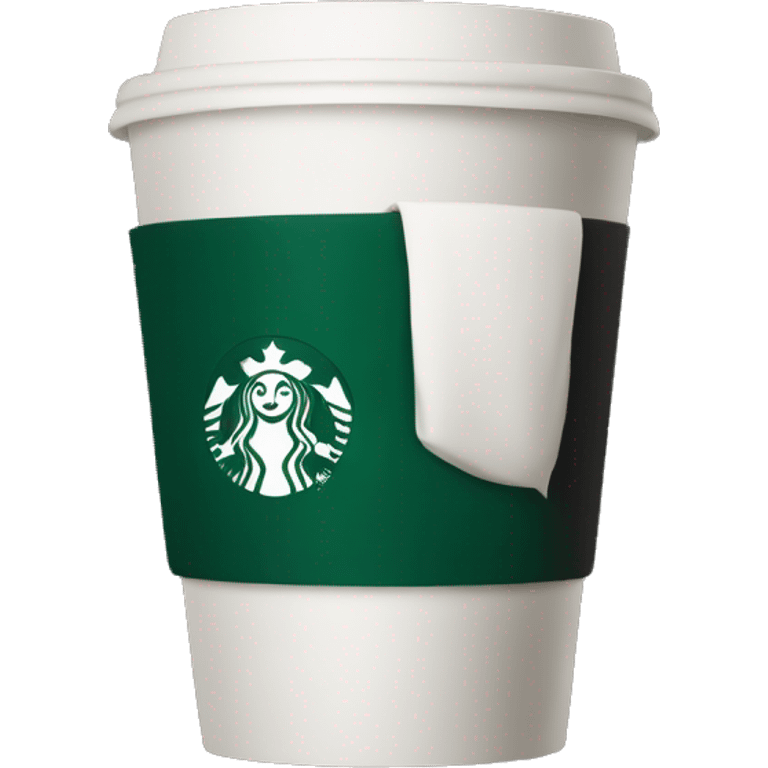 Black starbucks cup  emoji