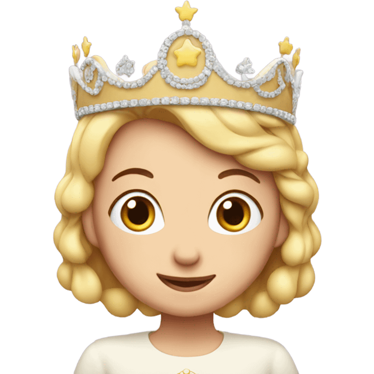 cake with a tiara emoji