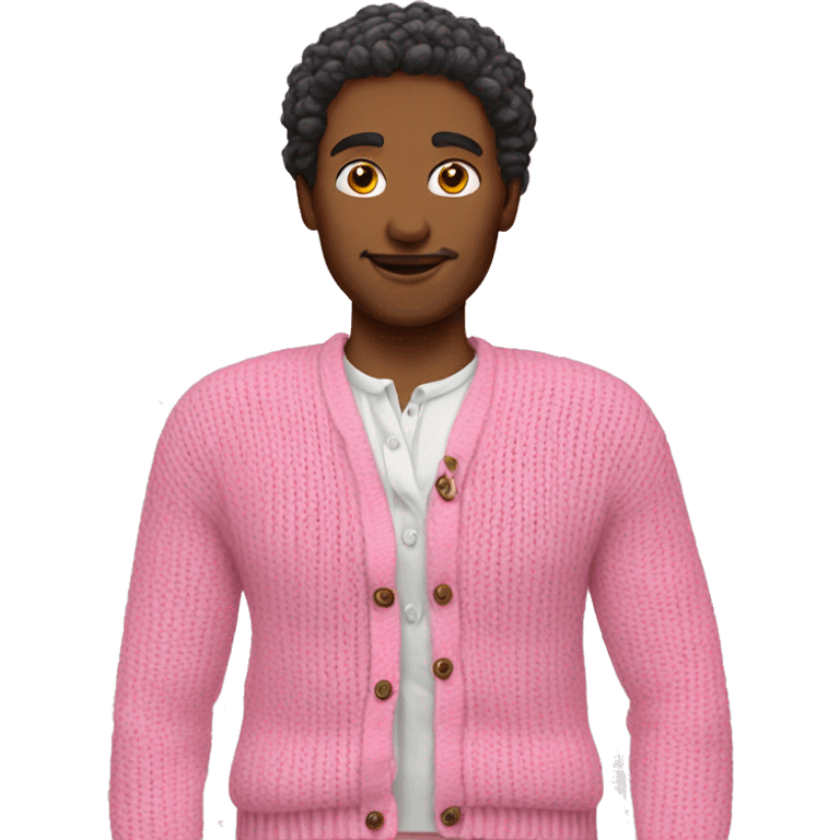 pink knitte cardigan emoji