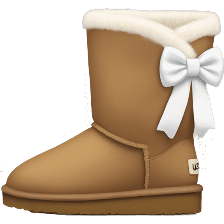 ugg with white bow emoji