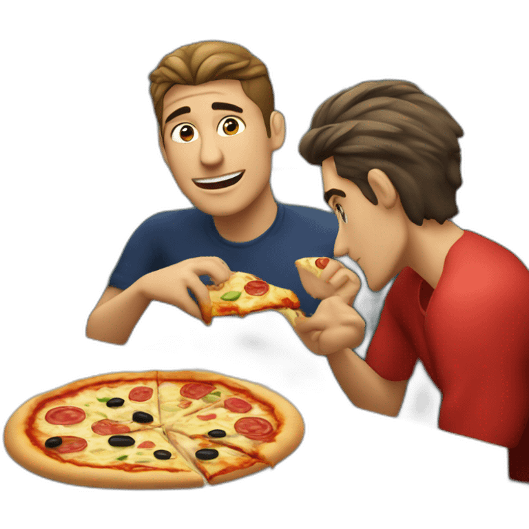 Marco Veratti en train de manger une pizza emoji