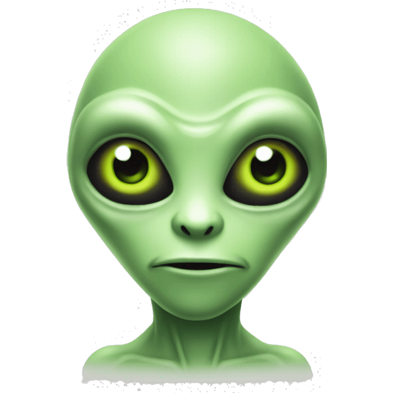 a light green alien emoji