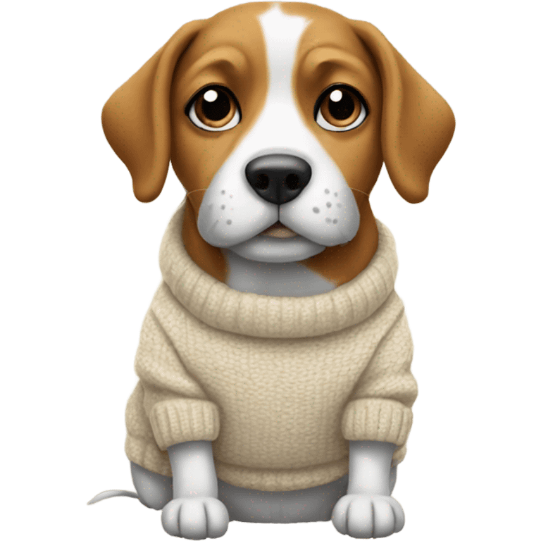 Dog in a jumper emoji