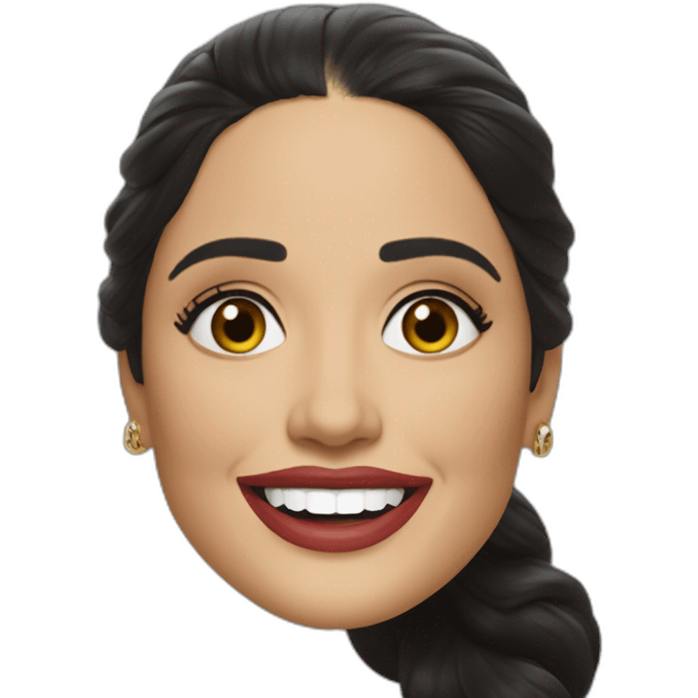 salma hayek riendo emoji