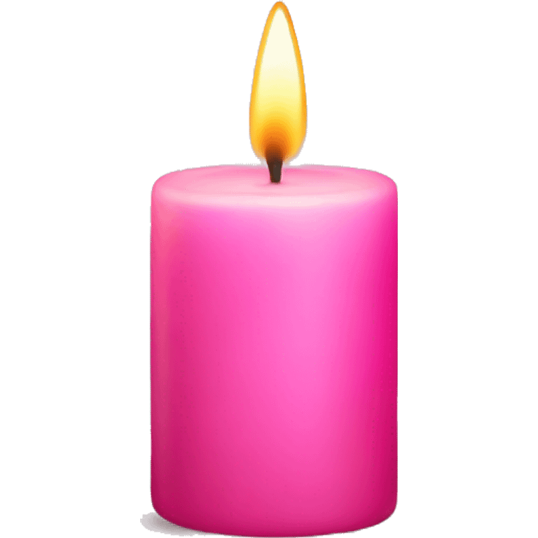 Pink candle emoji