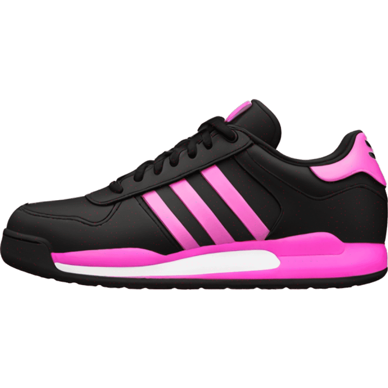 Black and pink adidas shoe emoji