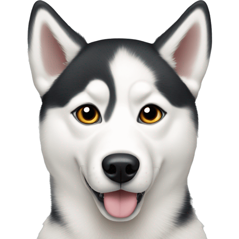 White Siberian husky  emoji