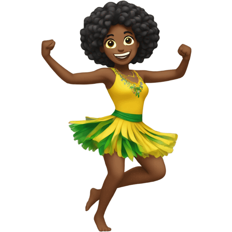 Brazilian woman dancing  emoji