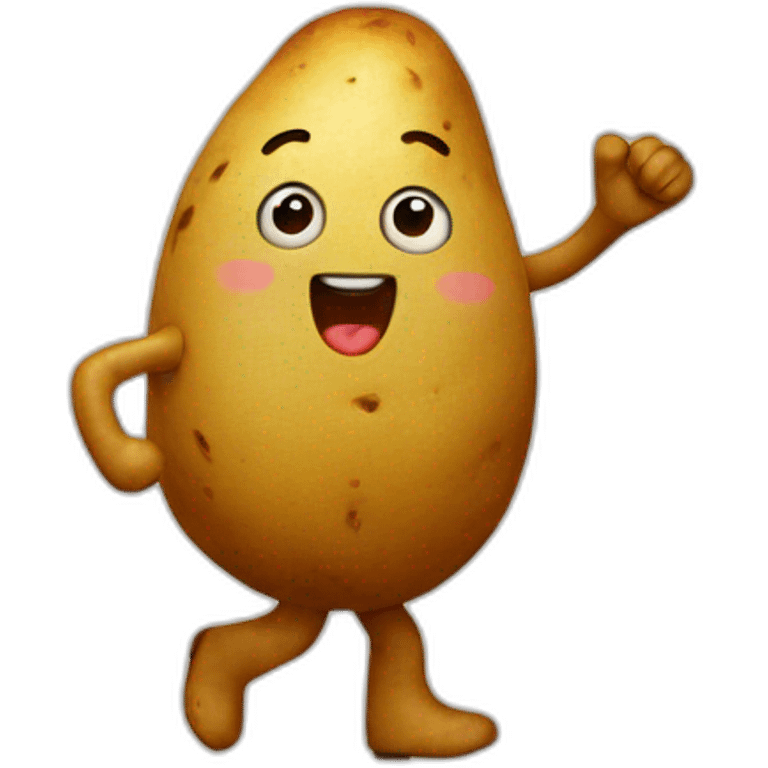 Dancing potato emoji