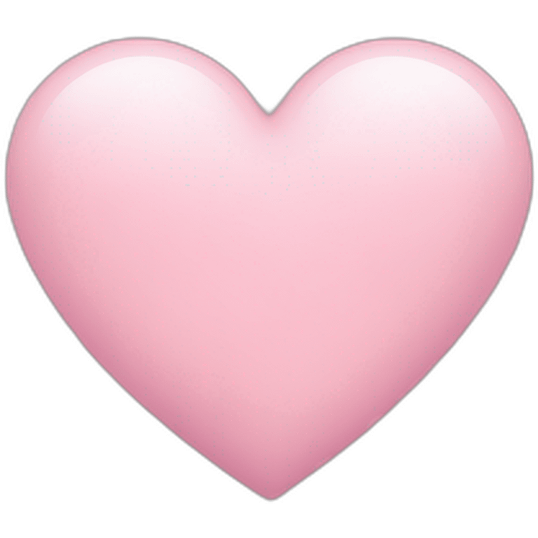 Light pink heart  emoji