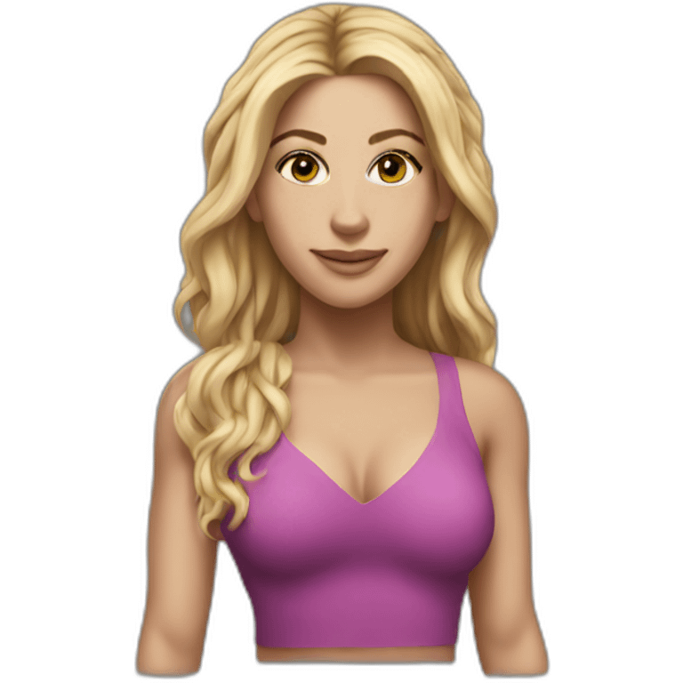 shakira realistic full body portrait emoji