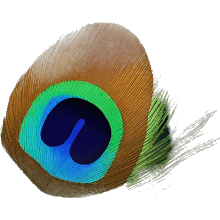 peacock feather emoji