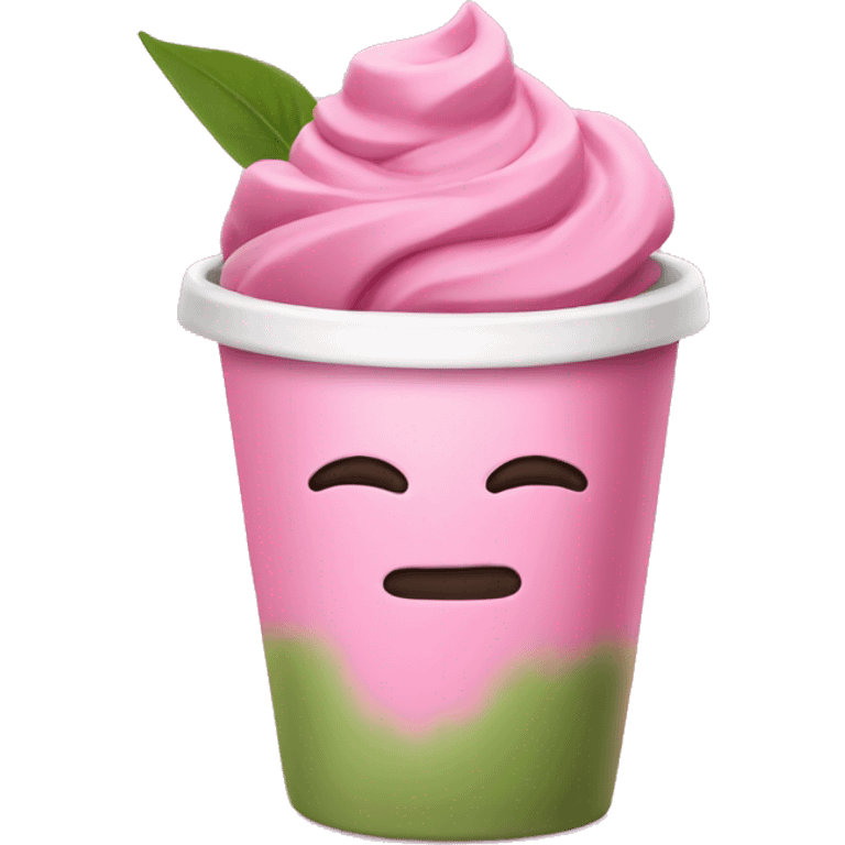 Pink matcha  emoji