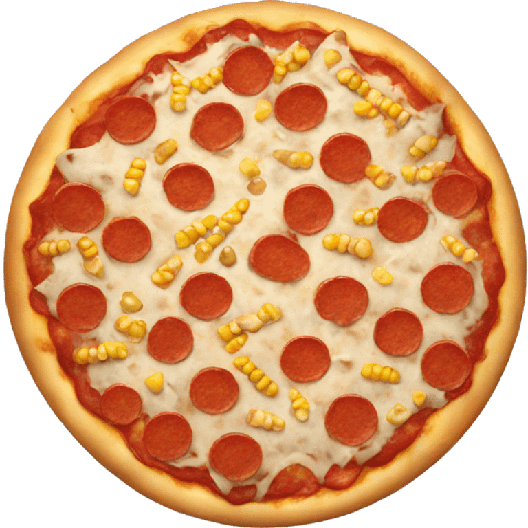 Pizza with corn topping  emoji