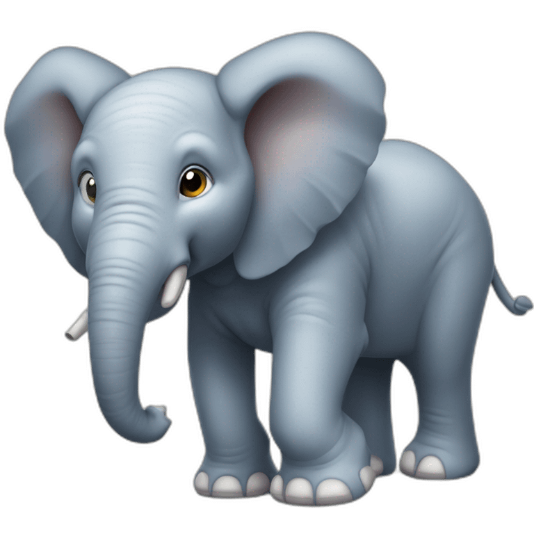 Éléphant qui lève le pouce emoji