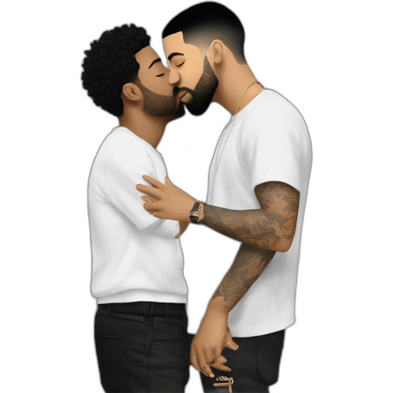 drake kissing 21 savage emoji