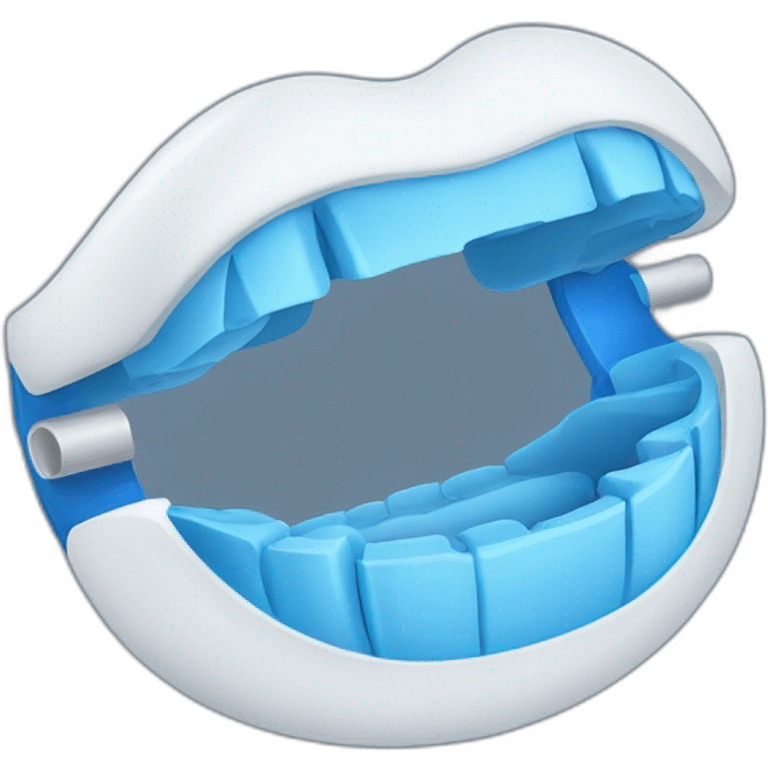 blue anti snoring mouthpiece emoji