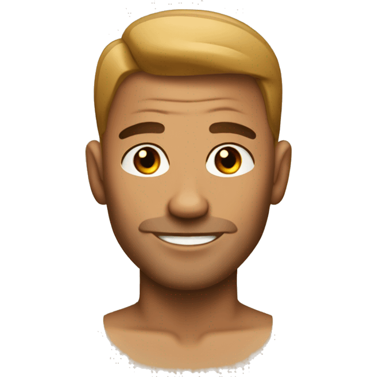 Extremely handsome tan tattooed man emoji