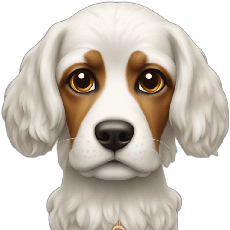 royal bourbon chien blanc emoji