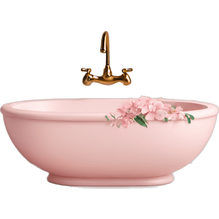 Light pink floral sink emoji