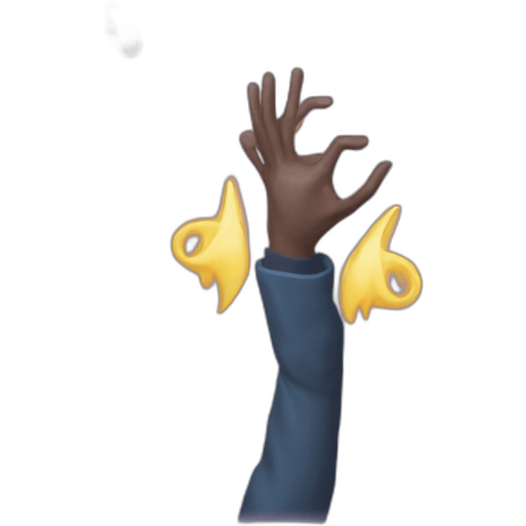 arms in the air summoning something emoji