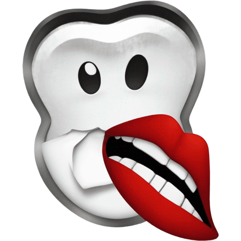 Rolling Stones logo emoji