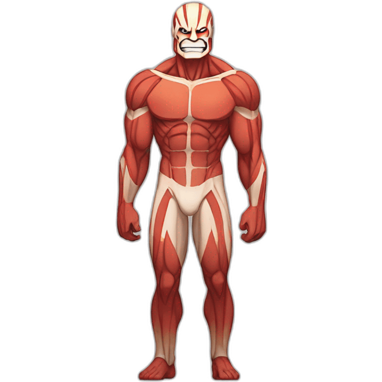 Colossal titan in gay pride emoji