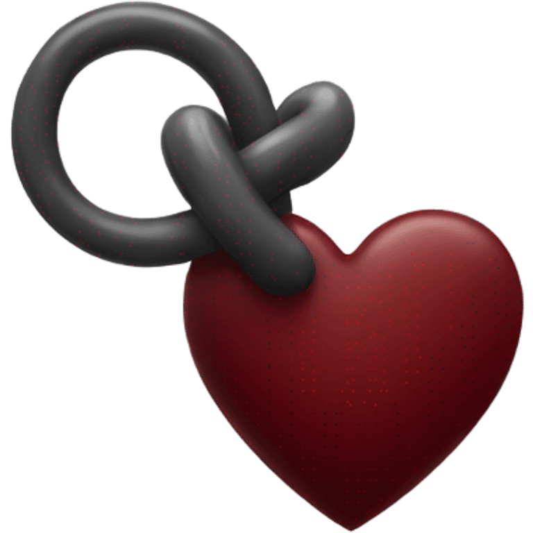 singular dark red heart  emoji