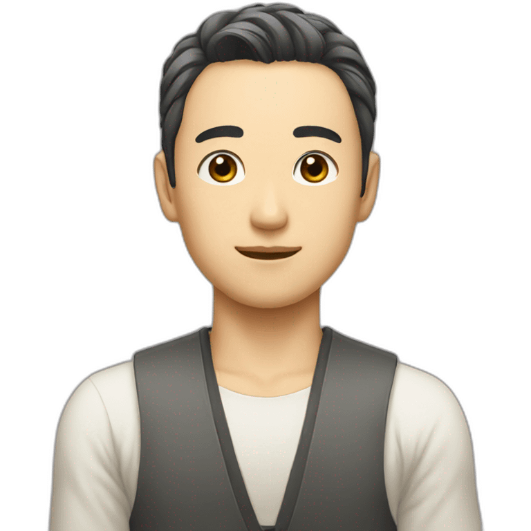 men handsome japanese emoji