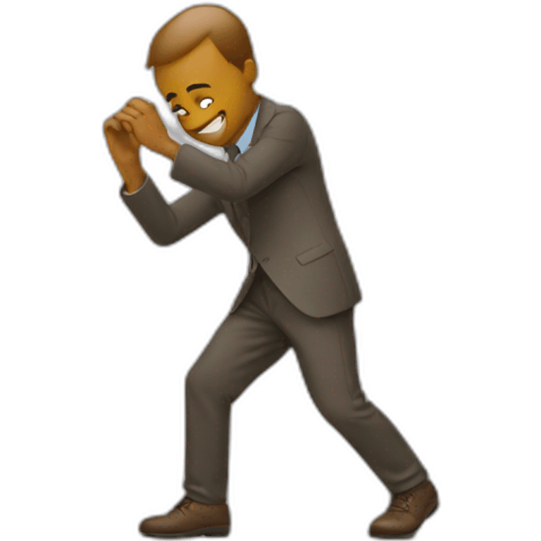 Un homme qui dab emoji